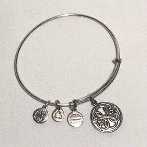 Alex & Ani Path of Life Charm Silver Tone Adjustable Bracelet
